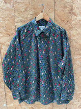 Vintage Tuttle golf Collection L/S Button-Down Shirt - Multicolor Geometric - Size XL